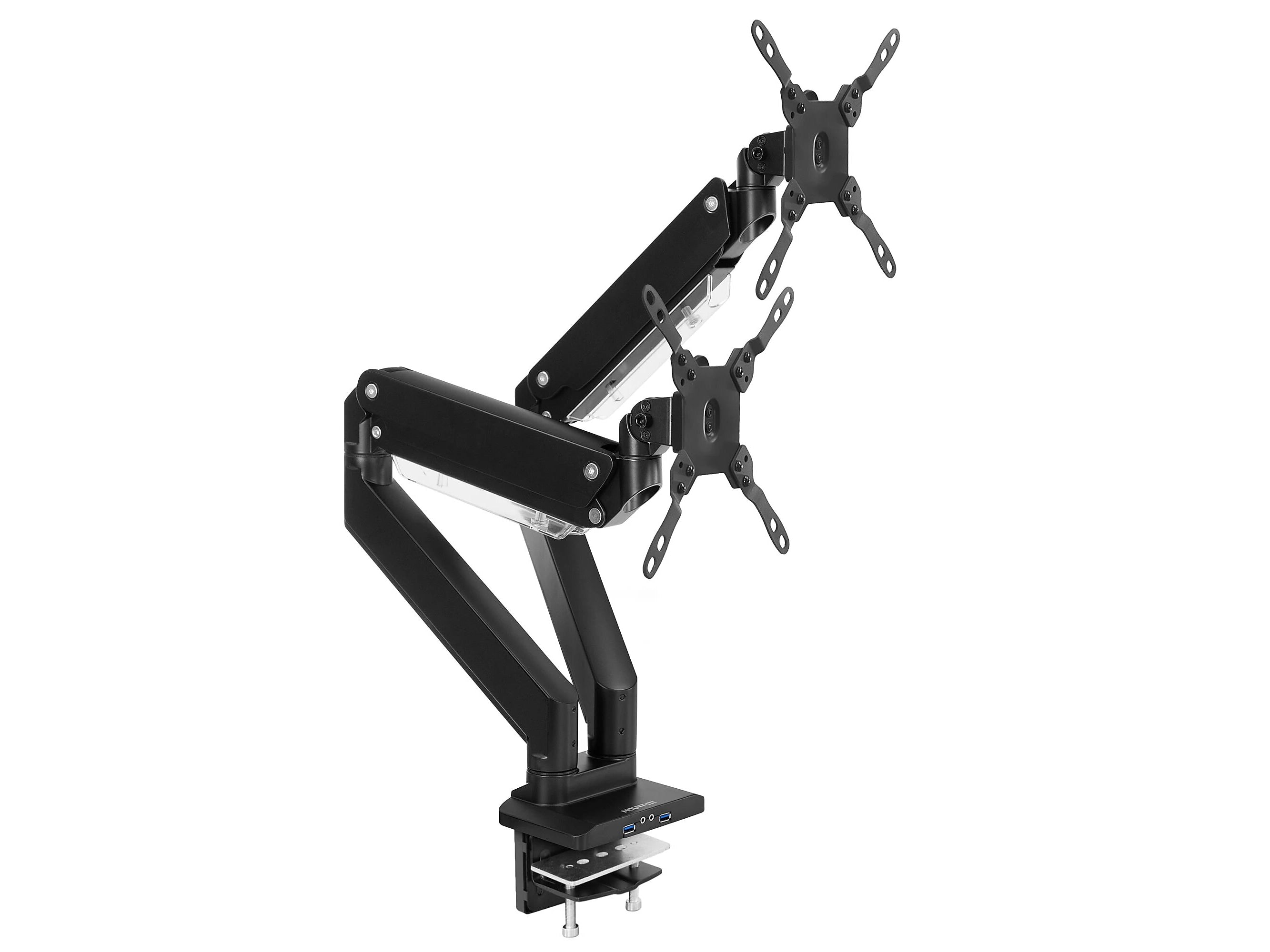 Mount-It! Adjustable Dual-Monitor Mount, Up to 35", Black (MI-4772)