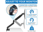 Mount-It! Adjustable Dual-Monitor Mount, Up to 35", Black (MI-4772)