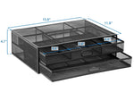 Mount-It! Ventilated Monitor Stand, Up to 32" Monitor, Black (MI-7365)