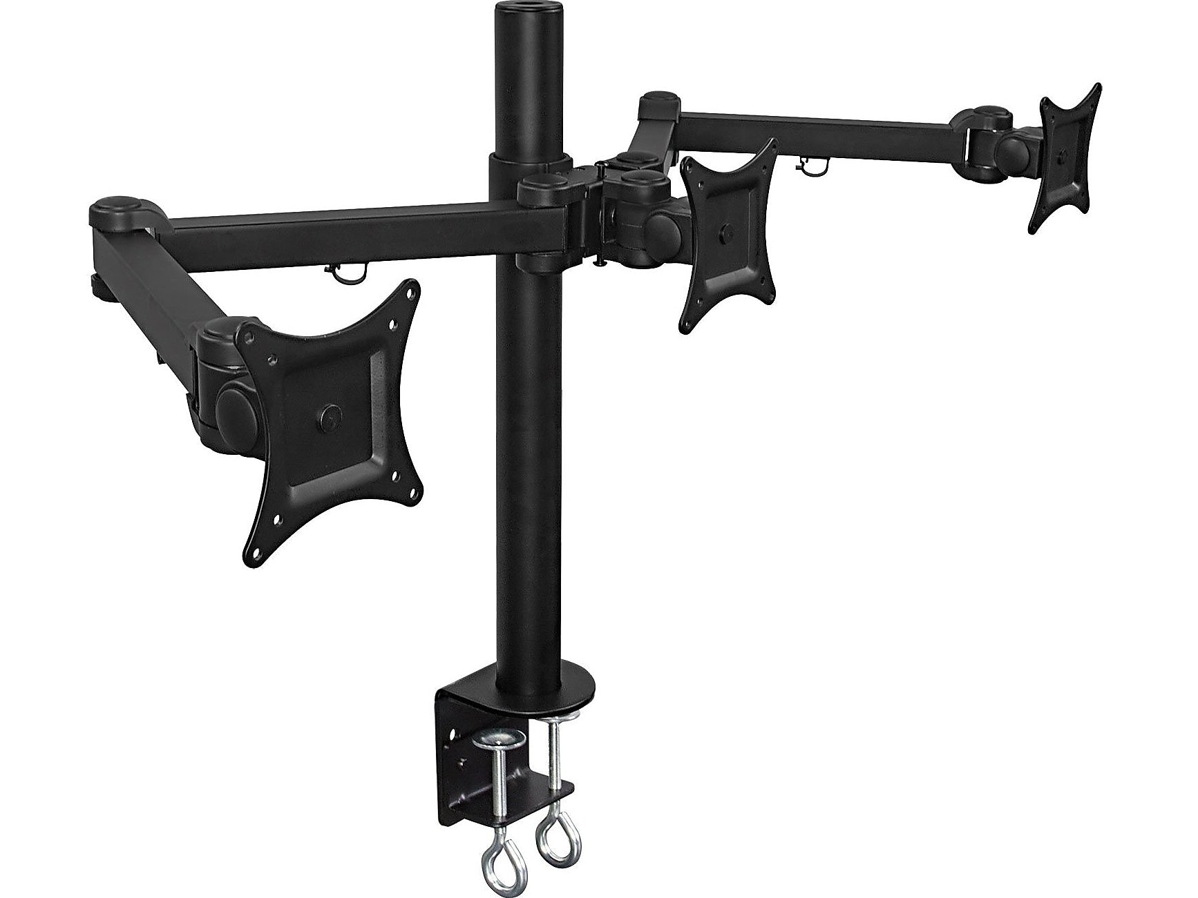 Mount-It! Adjustable Triple Monitor Mount, Up to 32", Black (MI-753XL)