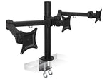 Mount-It! Adjustable Triple Monitor Mount, Up to 32", Black (MI-753XL)