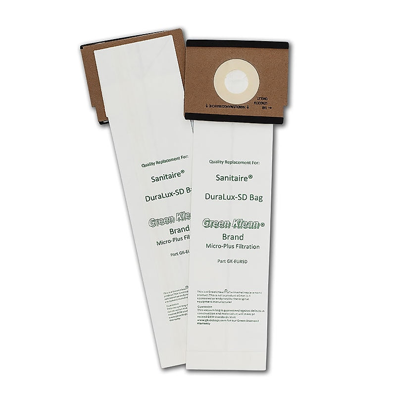Green Klean® Replacement Vacuum Bags Fit Sanitaire Duralux Models SC9120, SC9150, SC9180, C4900, Style SD, 10/pk