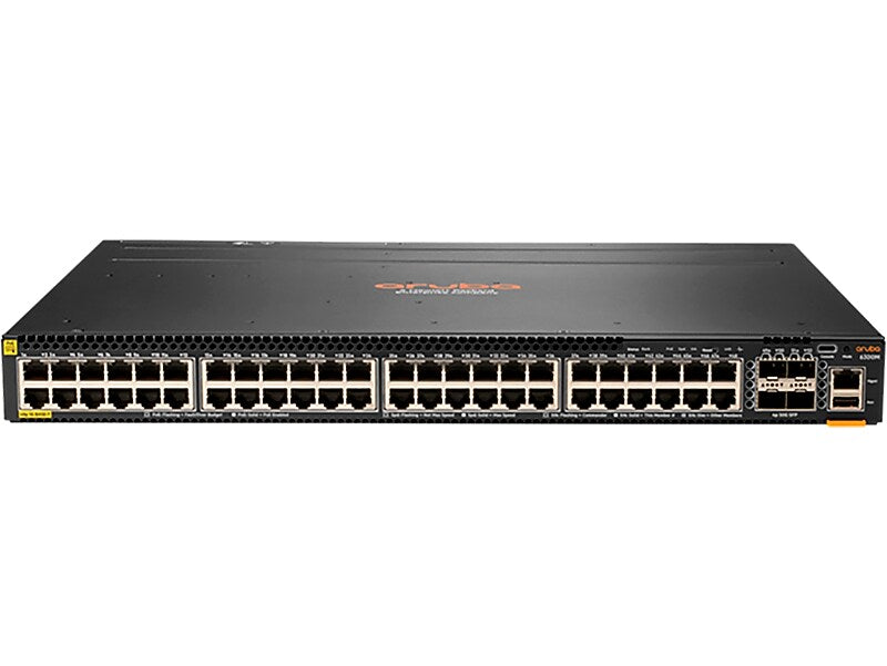 Aruba 6300M 48-Port Gigabit Ethernet Managed Switch, 10/100/1000 Mbps, Black (JL661A)