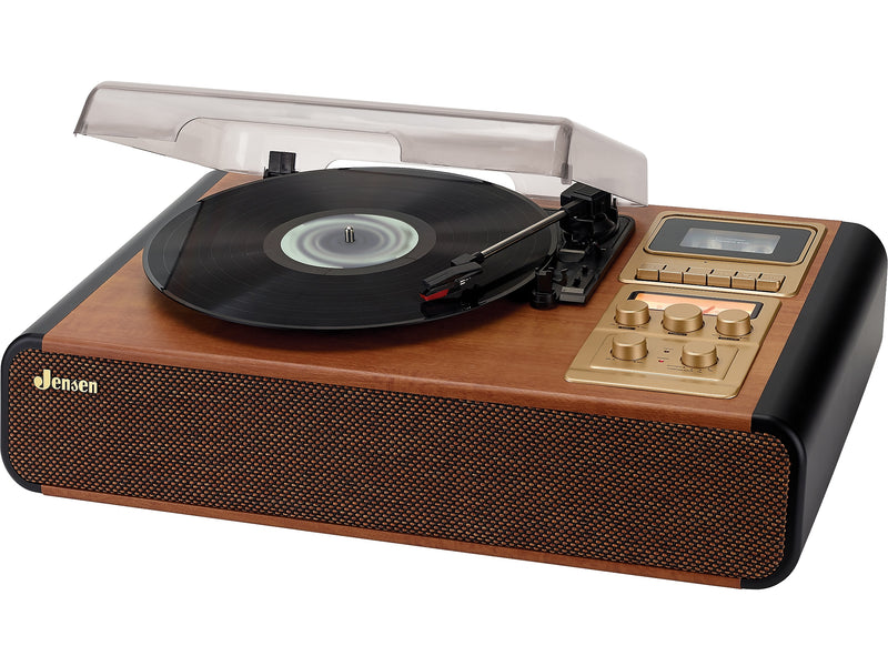 Jensen Stereo Turntable with Cassette Player/Recorder & AM/FM Stereo Radio (JTA-385)