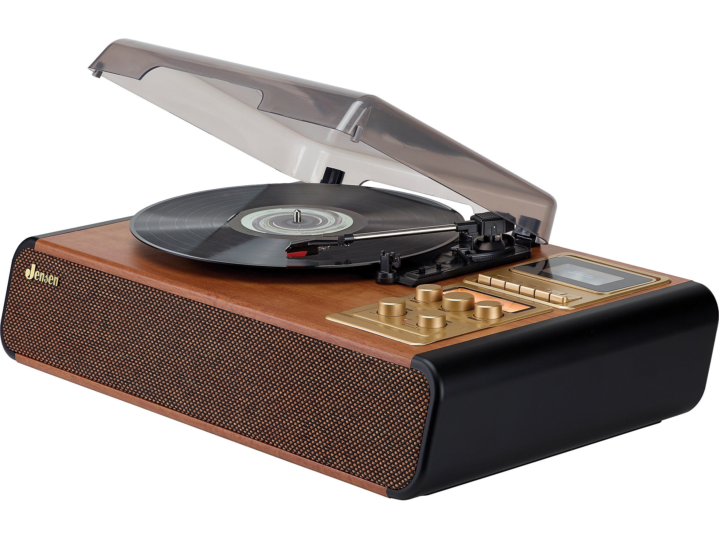 Jensen Stereo Turntable with Cassette Player/Recorder & AM/FM Stereo Radio (JTA-385)