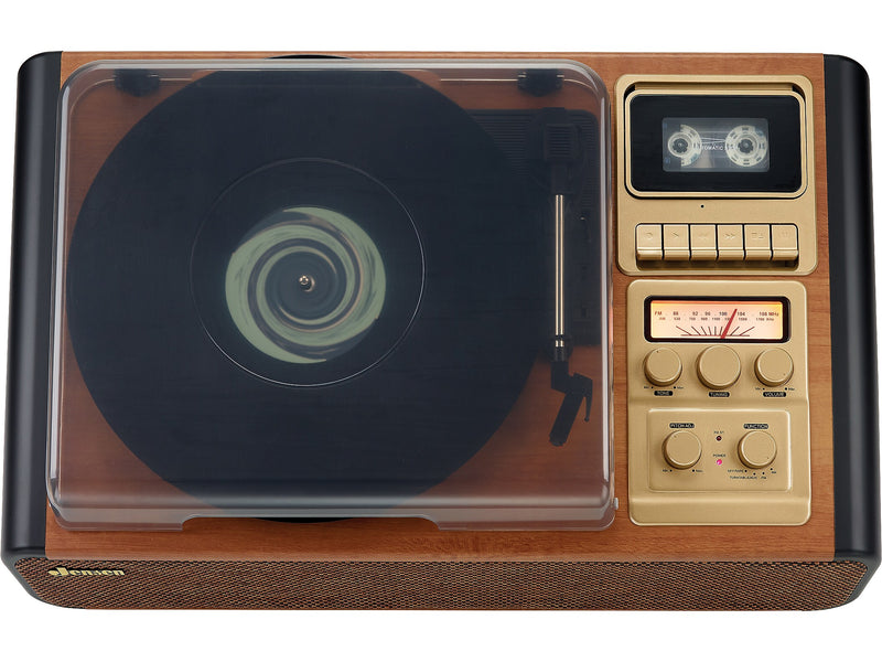Jensen Stereo Turntable with Cassette Player/Recorder & AM/FM Stereo Radio (JTA-385)