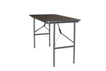 Staples 4' x 24" Wooden Heavy Duty Folding Table, Walnut (58365)