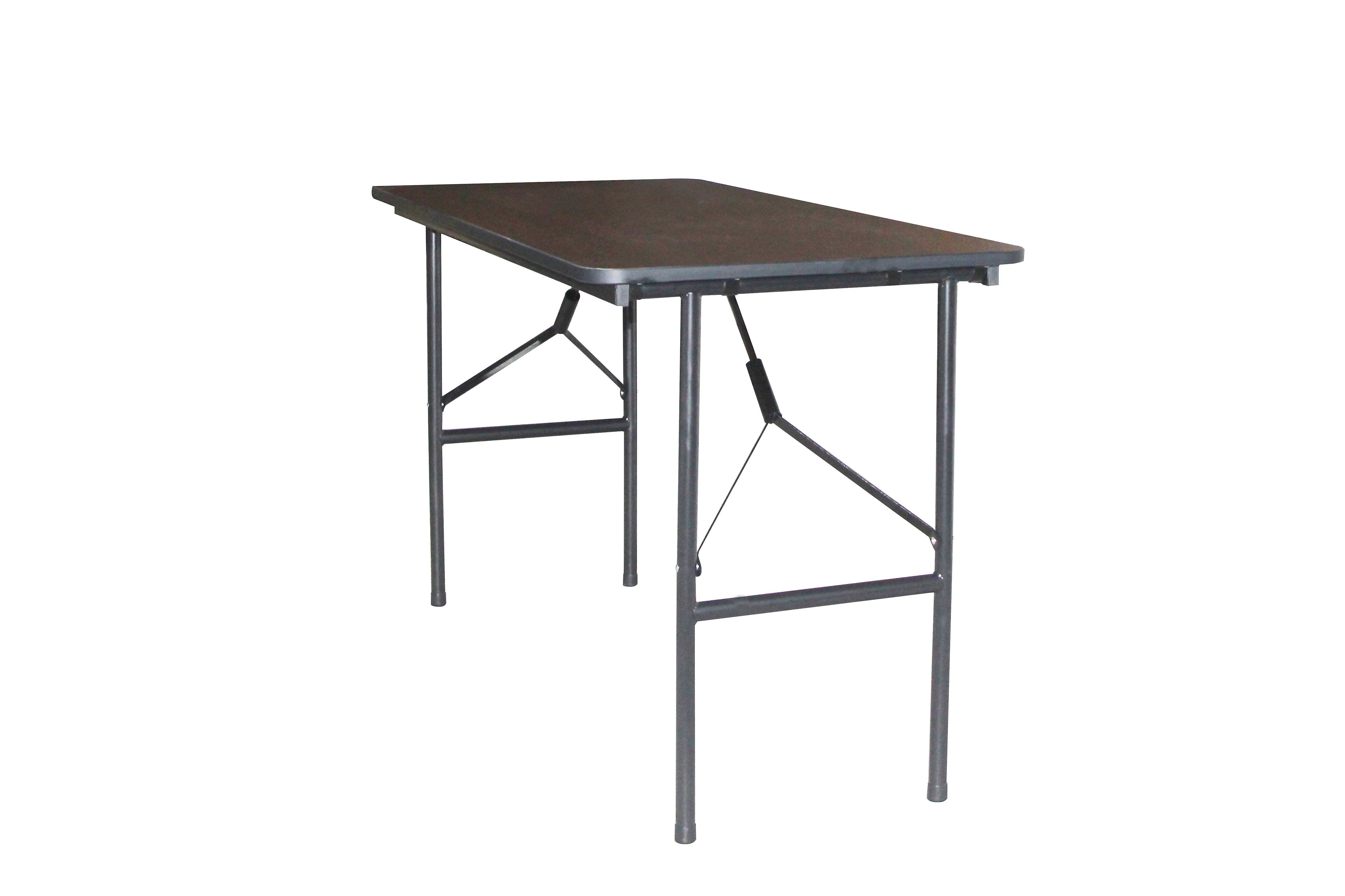 Staples 4' x 24" Wooden Heavy Duty Folding Table, Walnut (58365)