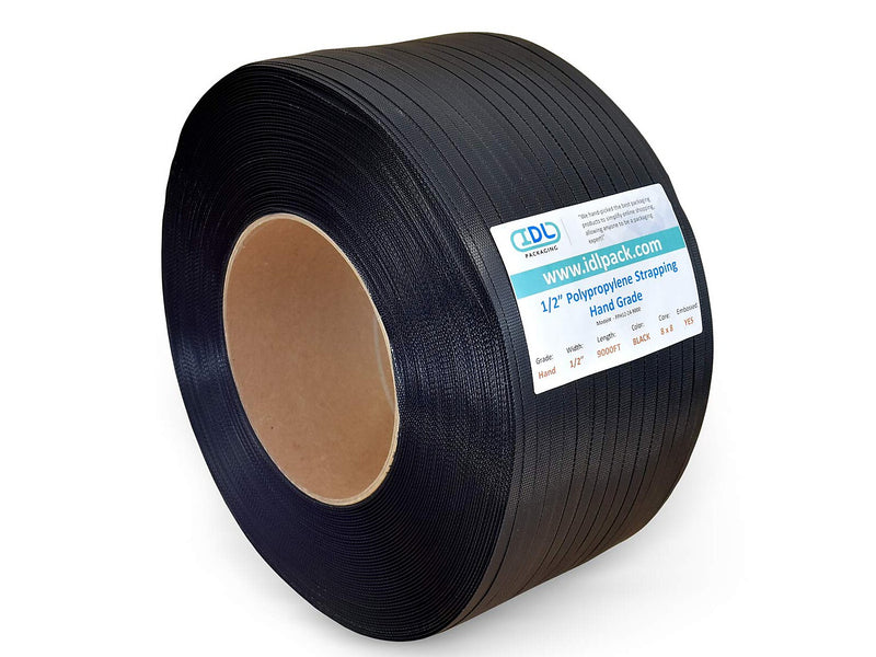 1/2" x 0.024" x 9000' Polypropylene Strapping Kit, 8" x 8", Hand Grade (C-PPSK.12.9000)