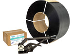 1/2" x 0.024" x 9000' Polypropylene Strapping Kit, 8" x 8", Hand Grade (C-PPSK.12.9000-D)