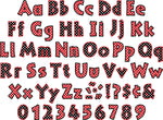 Barker Creek Dots  4" Letters and Numbers, Multicolored, 255/Pack (LL1702)