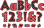Barker Creek Dots  4" Letters and Numbers, Multicolored, 255/Pack (LL1702)