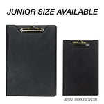 Samsill Value Series Faux Leather Padfolio/Notepad, Black (71410)