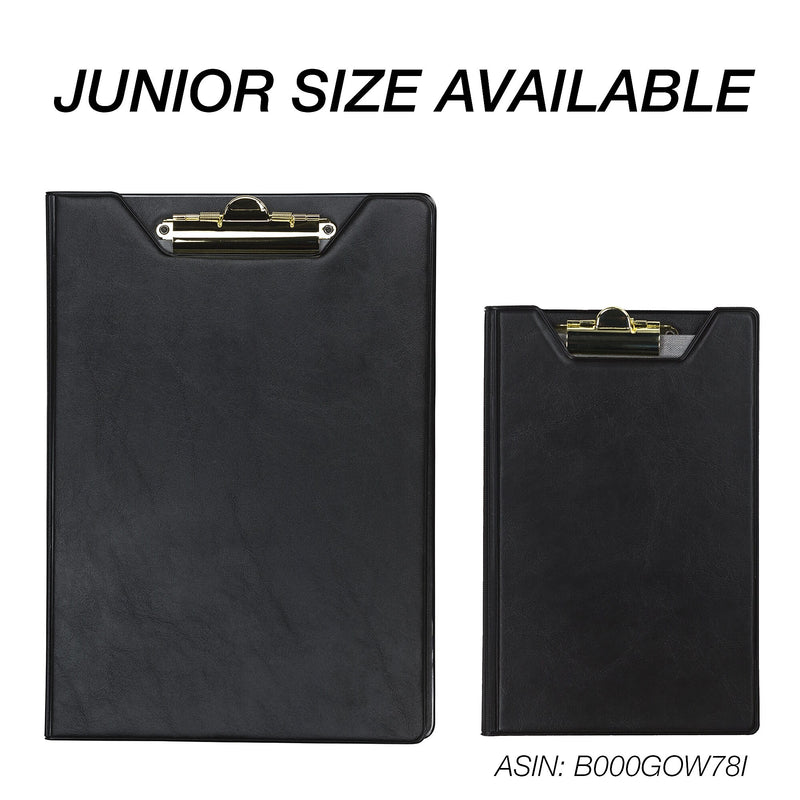 Samsill Value Series Faux Leather Padfolio/Notepad, Black (71410)