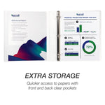 Samsill Economy 1" View Binders, 3-Ring , Made in USA, White, 12/Pack (I008537C)