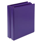 Samsill Earth's Choice 1"  View Binders, 3-Ring, Made in USA, Purple, 2/Pack (U86308)