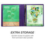 Samsill Earth's Choice 1"  View Binders, 3-Ring, Made in USA, Purple, 2/Pack (U86308)