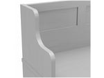 Bush Furniture Woodland 40W Entryway Bench with Doors, Cape Cod Gray (WDL005CG)