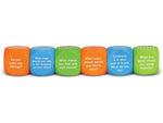 Learning Resources Let's Talk! Cubes, Assorted Colors, 6/Pack (LER6369)
