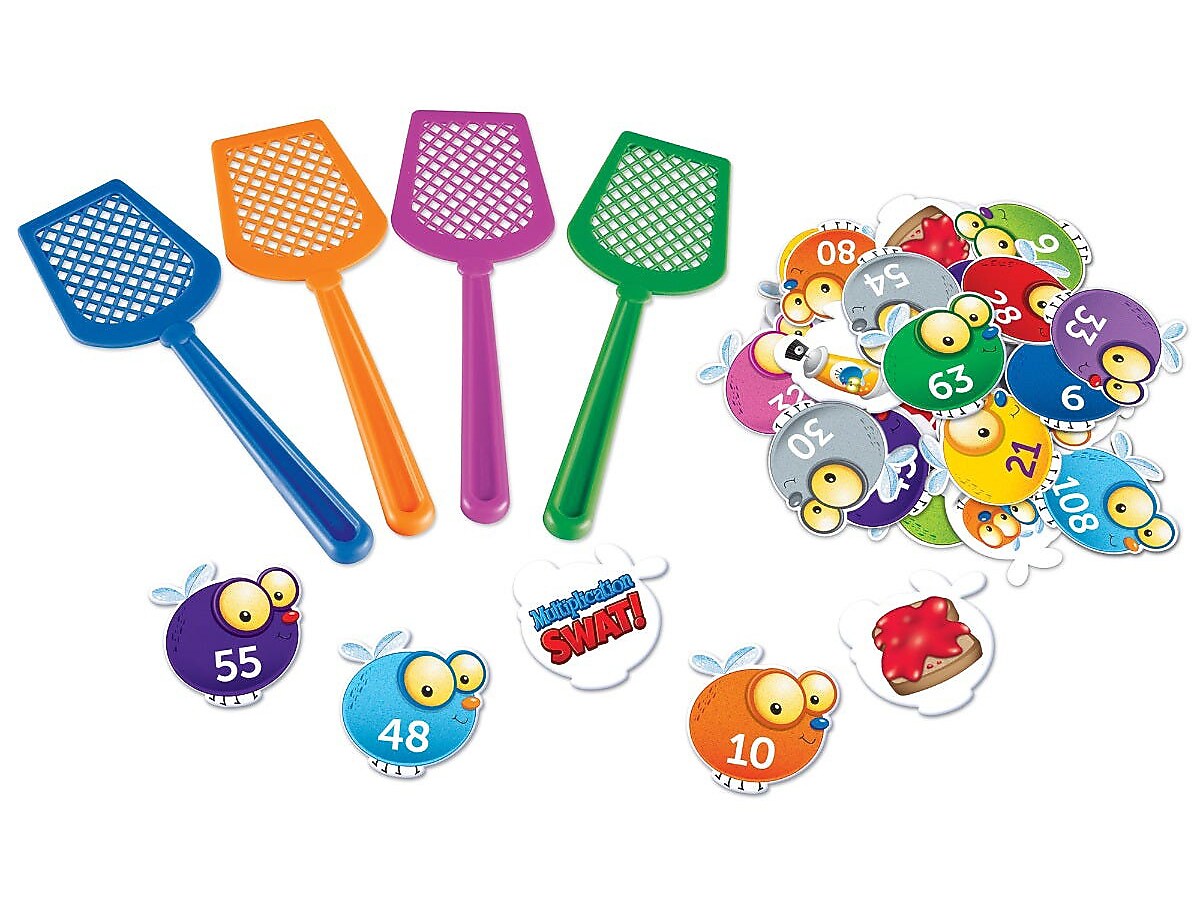 Learning Resources Multiplication Swat, 10" x 7.8" x 1.8", Assorted Colors (LER3057)