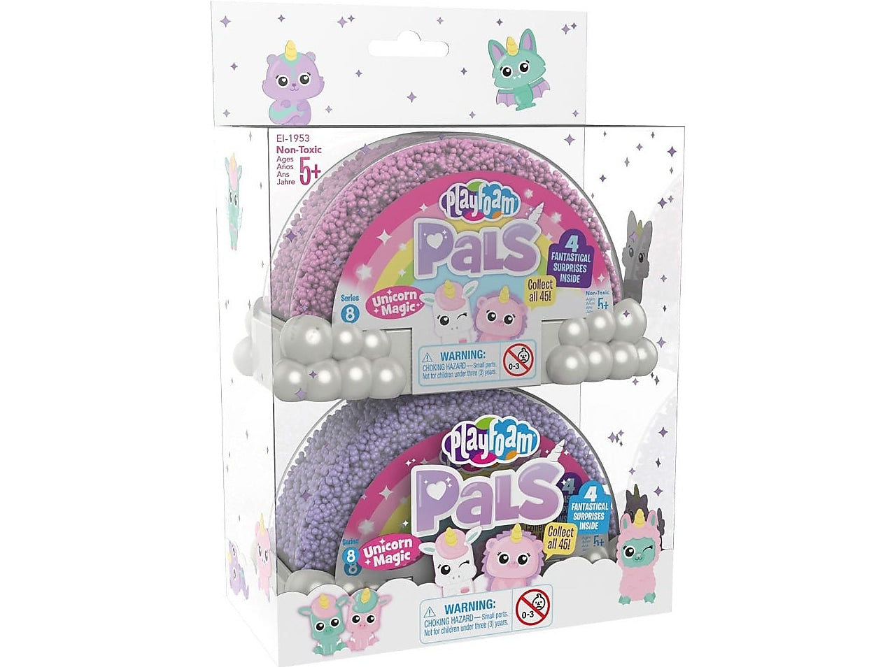 Educational Insights Playfoam Pals Unicorn Magic, 12.15" x 8" x 0.4", Assorted Colors, 2/Pack (1953)