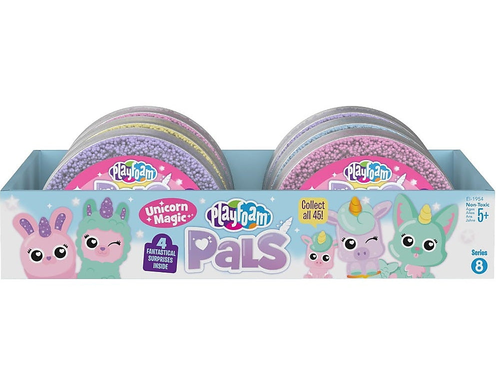Playfoam Pals Unicorn Magic, 1.45" x 10.65" x 10", Assorted Colors, 6/Pack (1954)