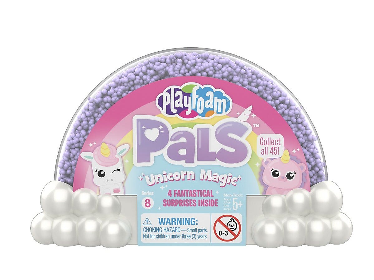 Playfoam Pals Unicorn Magic, 1.45" x 10.65" x 10", Assorted Colors, 6/Pack (1954)