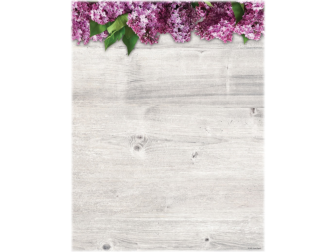 Great Papers! Lovely Lilac Everyday Letterhead, Gray, 80/Pack (2020146)