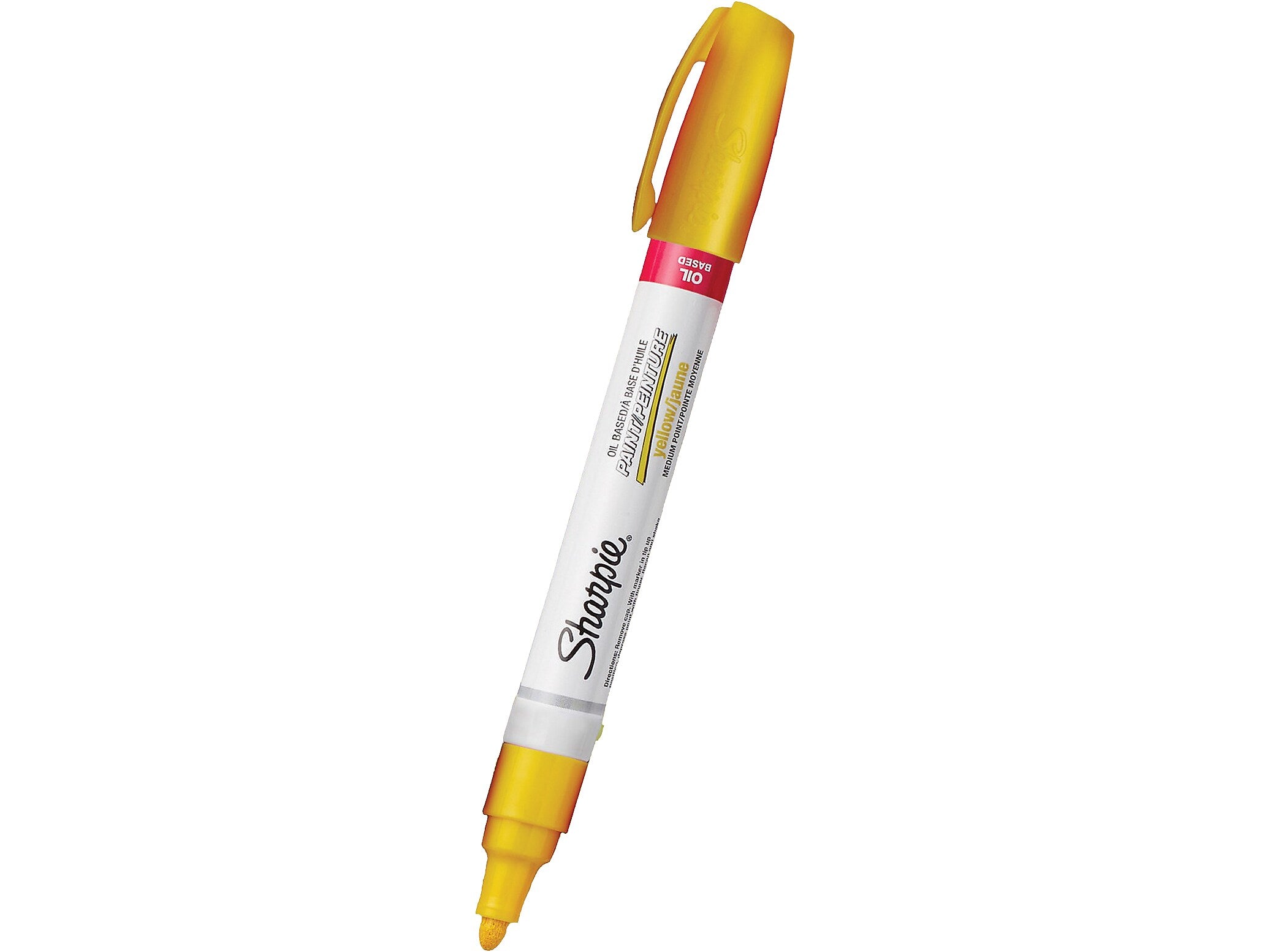 Sharpie Oil-Based Paint Marker, Medium Tip, Yellow, Dozen (2107619)