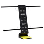 NoteTower Desktop Pro Plastic Document Stand with Teeth & Guide Bar, Black (NTR300-1)
