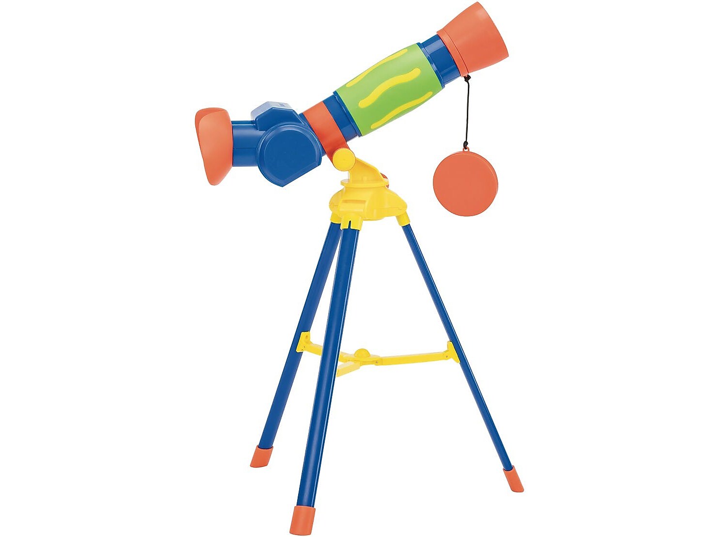 Educational Insights GeoSafari Jr. My First Telescope, 19.7" x 12.3" x 1.8", Blue/Orange/Yellow (5129)