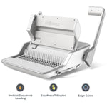 Fellowes Lyra Patented 3-in1 Comb Binding Machine, 30 Sheet Capacity, White/Gray (5603001)