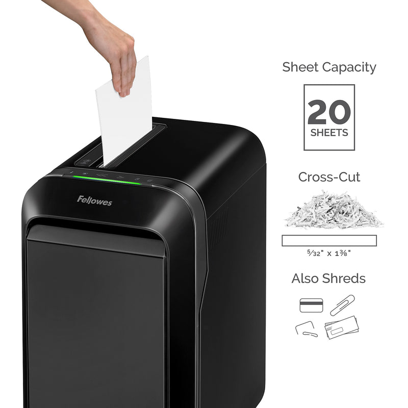 Fellowes Powershred LX190 20-Sheet Cross Cut Personal Paper Shredder (FEL5501701)