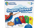 Learning Resources Super Selves! Reward Capes, Blue/Red/Green/Yellow, 4/Pack (LER6371)
