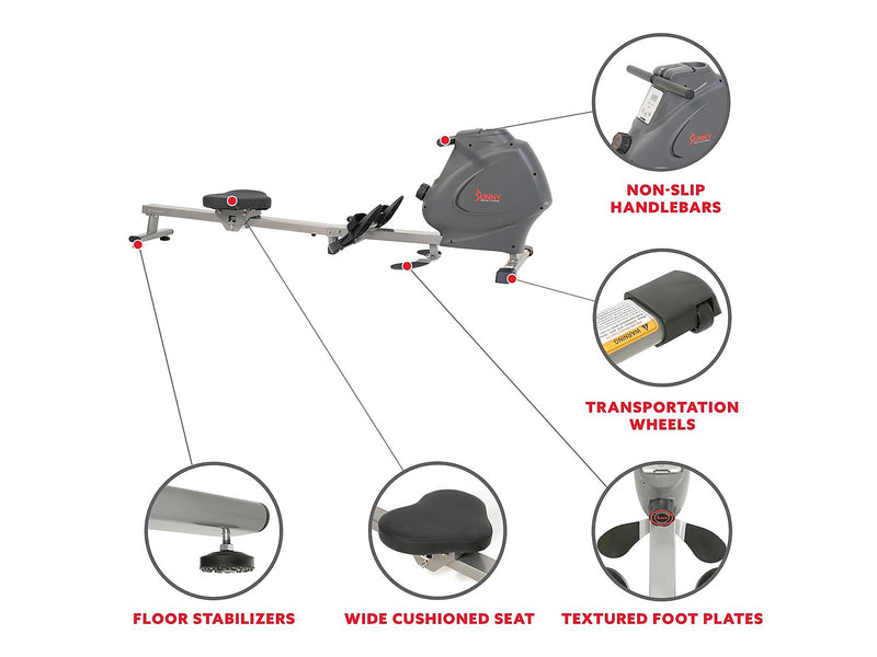 Sunny Health & Fitness Multifunction Rowing Machine (SF-RW5941)