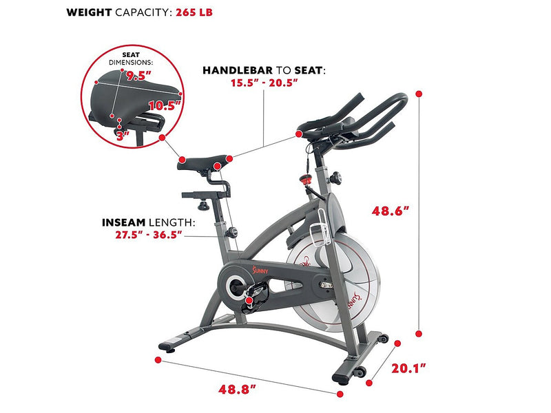 Sunny Health & Fitness Indoor Cycling Bike (SF-B1877)