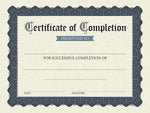 Great Papers Completion Certificates, 8.5" x 11", Stone Blue, 15/Pack (2020149)