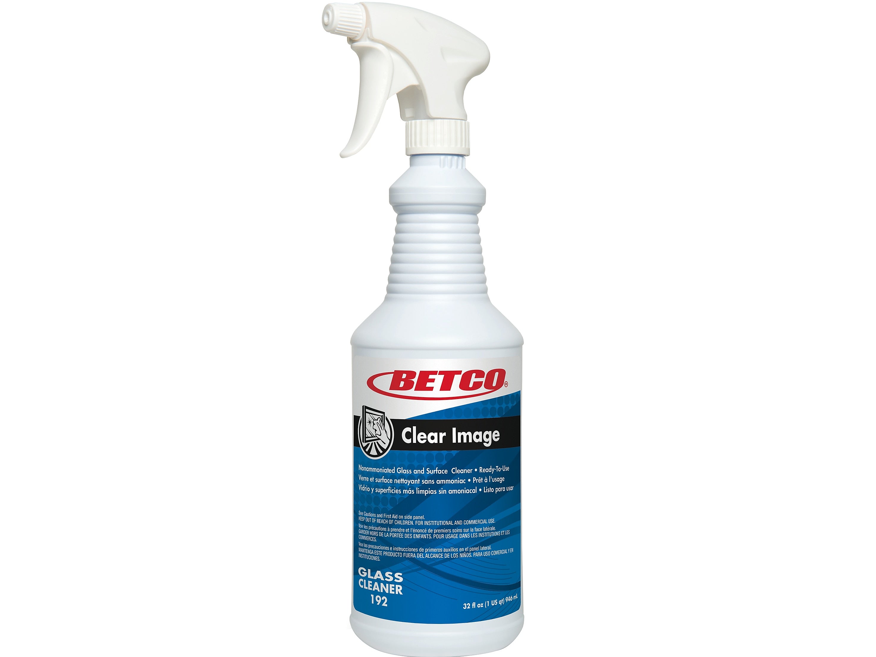 Betco Clear Image Glass and Surface Cleaner, 32 Oz., 12 Bottles/Carton (1921200CT)