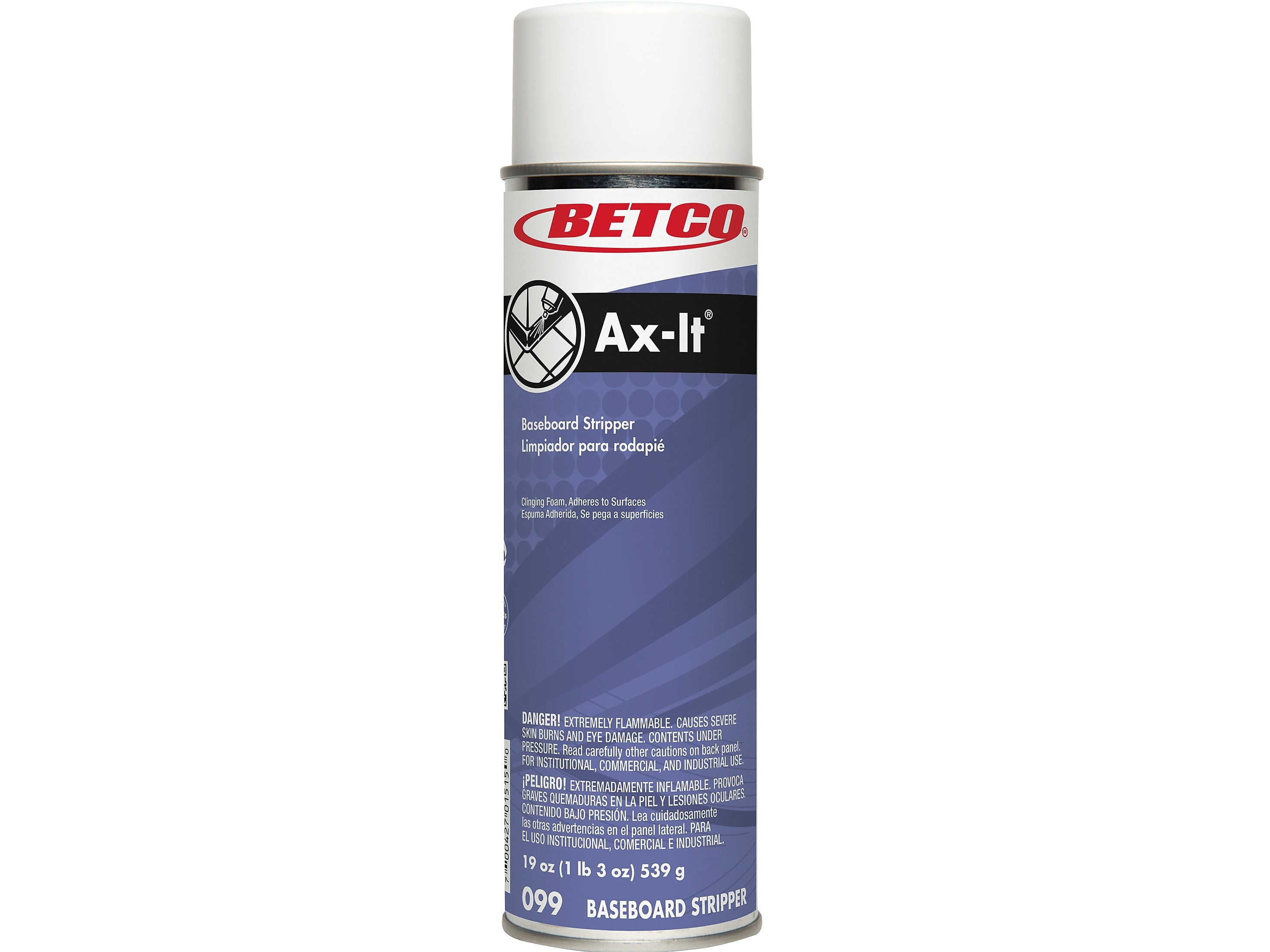 Betco Ax-It Aerosol Baseboard Stripper, Sassafras Scent, 19 Oz. (992300X)