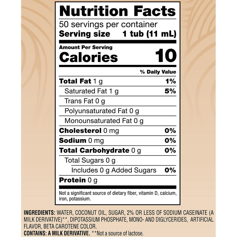 Coffee mate Original Dairy Free Liquid Creamer, 50 Creamers/Pack, 4/Pack (283-00008)