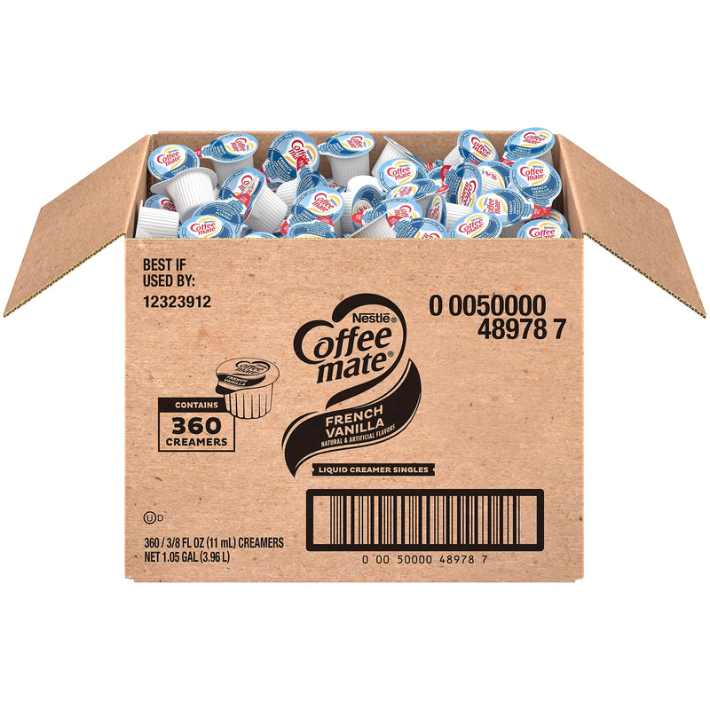 Coffee mate French Vanilla Liquid Creamer, 0.38 oz., 360/Carton (NES48978)