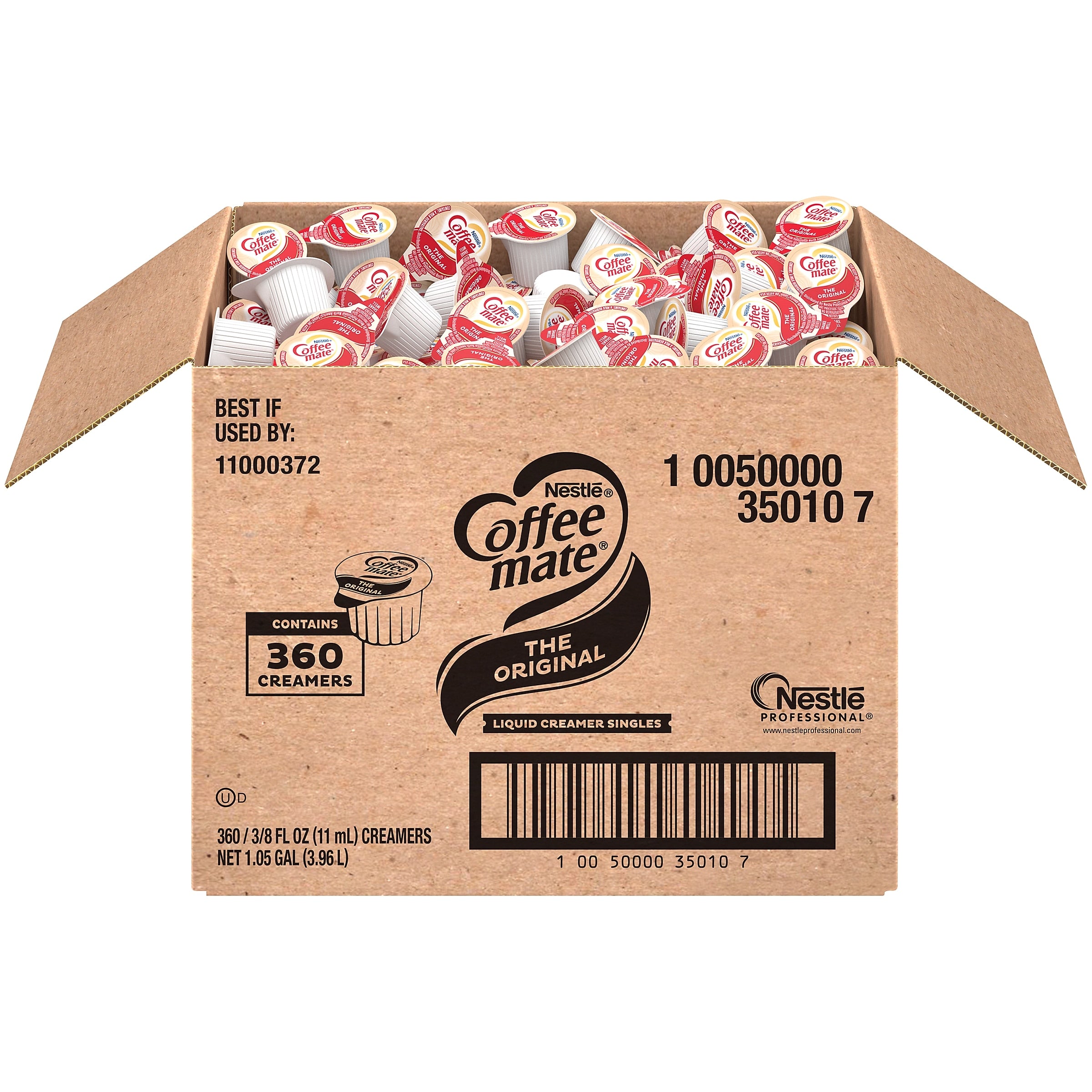 Coffee mate Original Liquid Creamer, 0.38 oz., 360/Carton (NES35010)