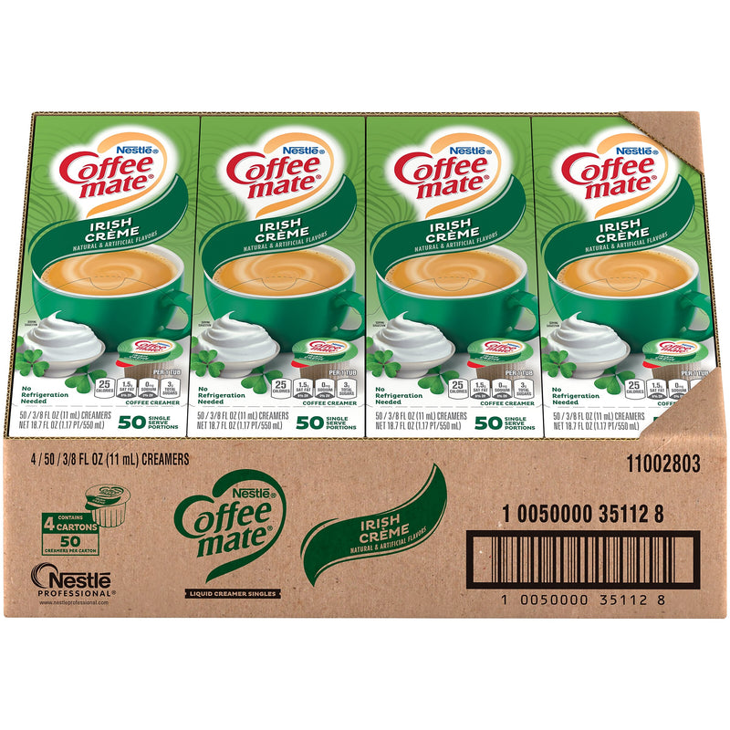 Coffee mate Irish Crème Liquid Creamer, 0.38 oz., 200/Carton (NES35112CT)