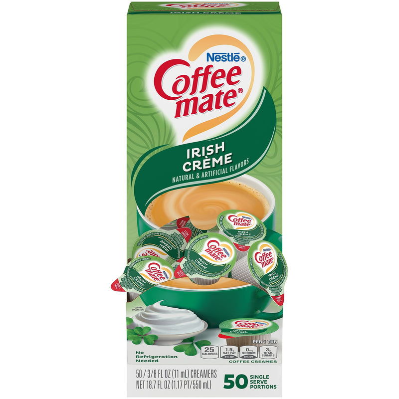 Coffee mate Irish Crème Liquid Creamer, 0.38 oz., 200/Carton (NES35112CT)