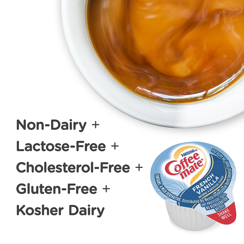 Coffee mate French Vanilla Liquid Creamer, 0.38 Oz., 50/Box (35170)