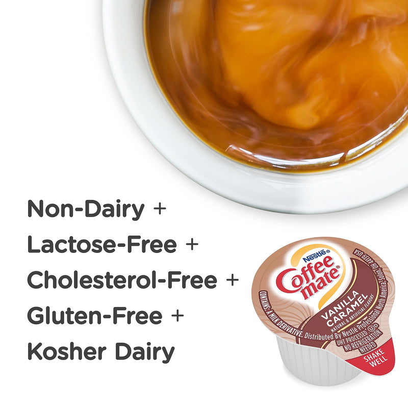 Coffee mate Vanilla Caramel Liquid Creamer, 0.38 Oz., 50/Box (79129)