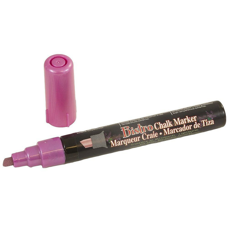 Marvy Uchida® Chisel Tip Erasable Chalk Markers, Violet Red, 2/Pack (526483VRMa)