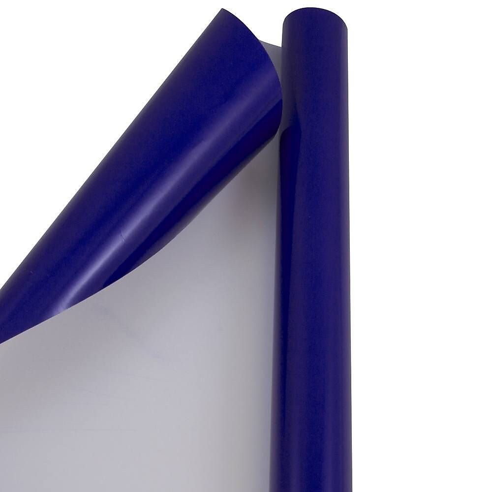 JAM Paper Wrapping Paper, 25 Sq. ft. x 30", Royal Blue (165S25rb)