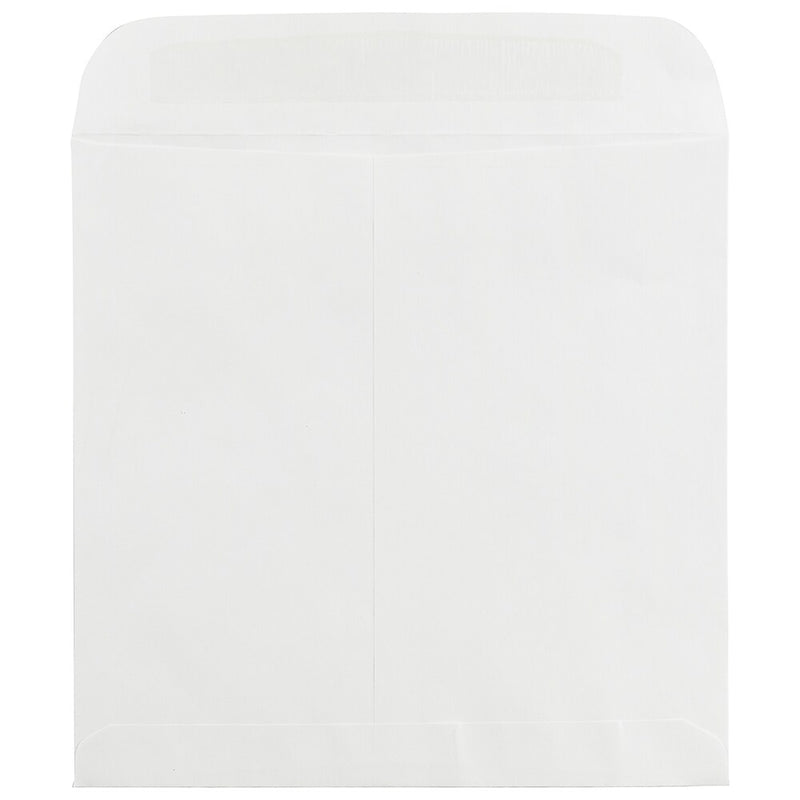 JAM Paper 13 1/2 Square Invitation Envelope, 13 1/2" x 13 1/2", White, 25/Pack (3992323)