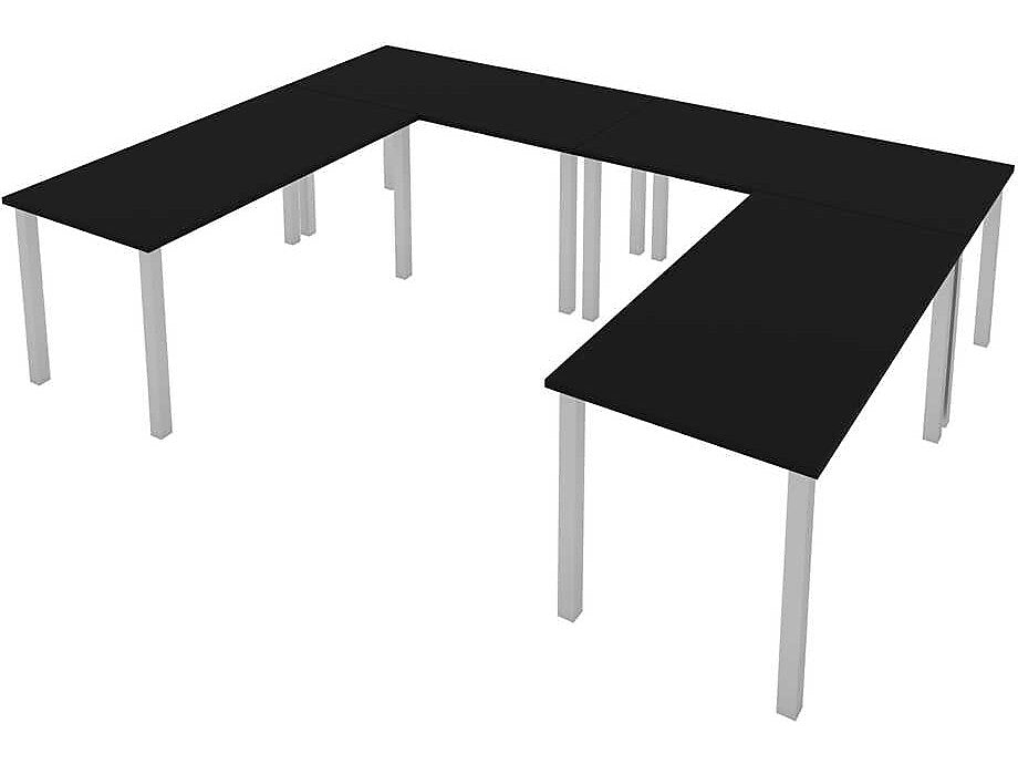 Bestar Universel 60" Table Desk, Black (65901-000018)
